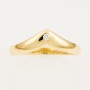 Кольцо из желтого золота 750 пробы c 1 бриллиантом 124689 фото 2