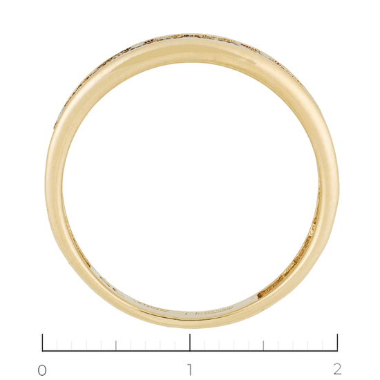 Кольцо из желтого золота 585 пробы c 39 бриллиантами, Л22117752 за 17430