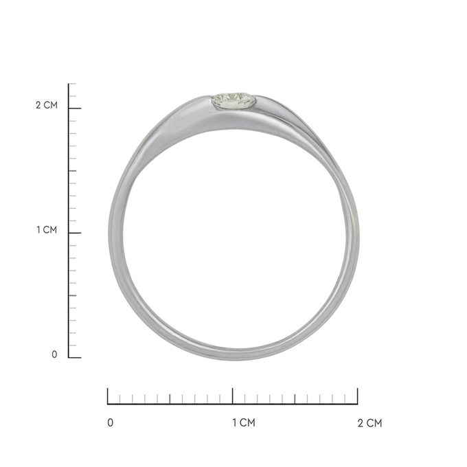 Кольцо из золота 585 пробы c бриллиантом, Л 6302 5499 за 73850