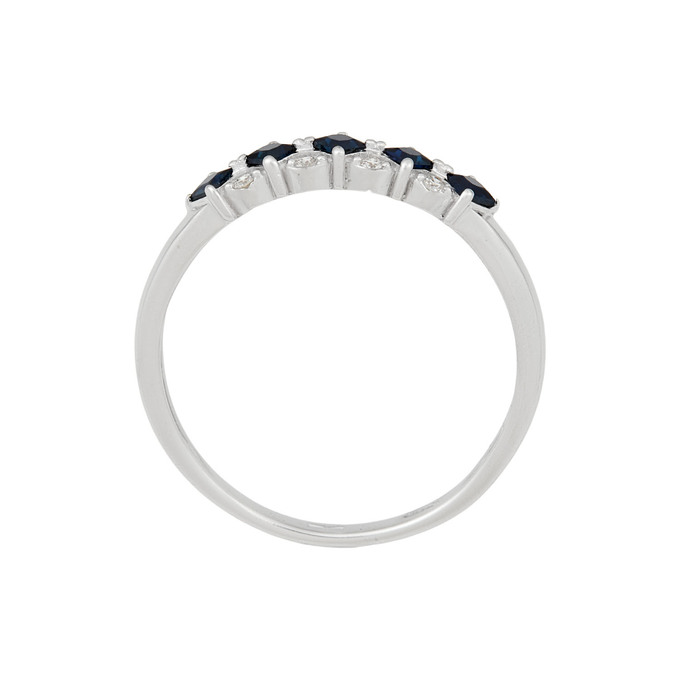 Кольцо из золота 585 пробы c сапфирами и бриллиантами, Л 4107 6737 за 23900