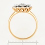 Кольцо из комбинированного золота 585 пробы c 7 бриллиантами Л76006923 фото 4