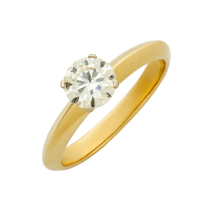 Кольцо из золота 585 пробы c бриллиантом, Л 4710 2542 за 231600