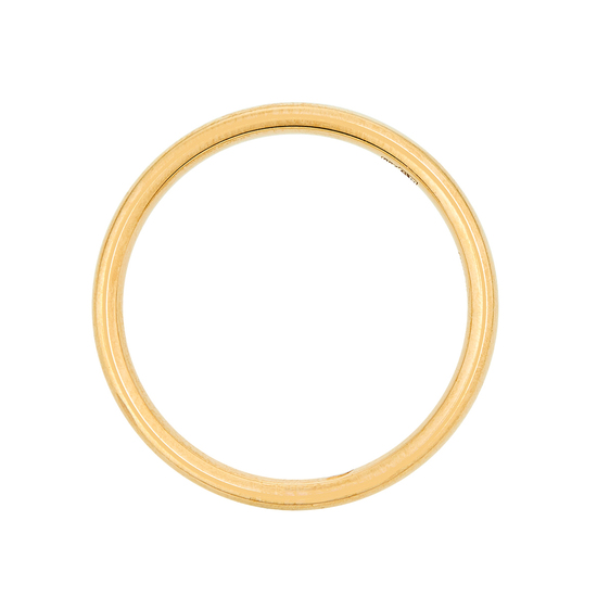 Кольцо обручальное из желтого золота 750 пробы c 1 бриллиантом, Л28089580 за 45000