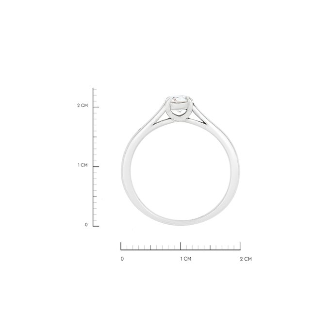 Кольцо из золота 585 пробы c муассанитом, Л 5104 1358 за 41040
