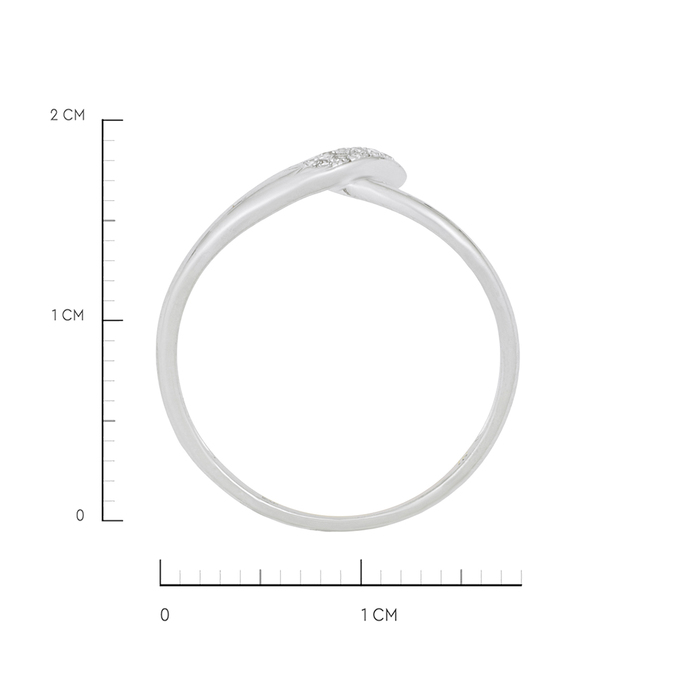 Кольцо из золота 585 пробы c бриллиантами, Л 4507 6963 за 14320