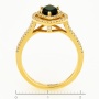Кольцо из желтого золота 585 пробы c 108 бриллиантами и гранатами Л28082140 фото 4