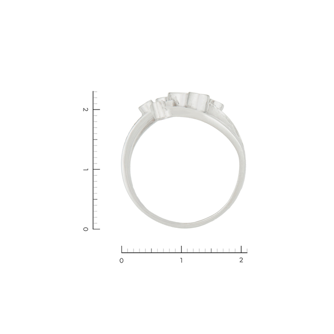Кольцо из белого золота 585 пробы c 23 бриллиантами, Л 3910 6486 за 70320