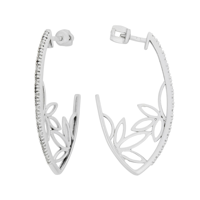 Серьги из золота 585 пробы с бриллиантами, Ц О007 4124 за 43500