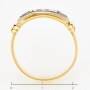Кольцо из комбинированного золота 750 пробы c 3 бриллиантами Л64013814 фото 4
