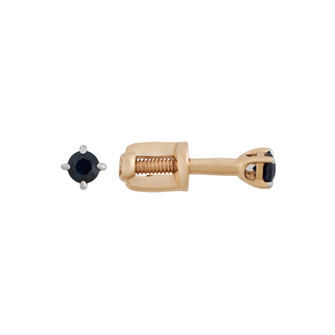 Серьги из золота 585 пробы c сапфирами, К 0000 3997 за 11900