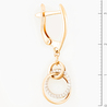 Серьги из красного золота 585 пробы c фианитами