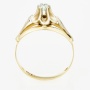 Кольцо из комбинированного золота 585 пробы c 3 бриллиантами Л62011453 фото 3