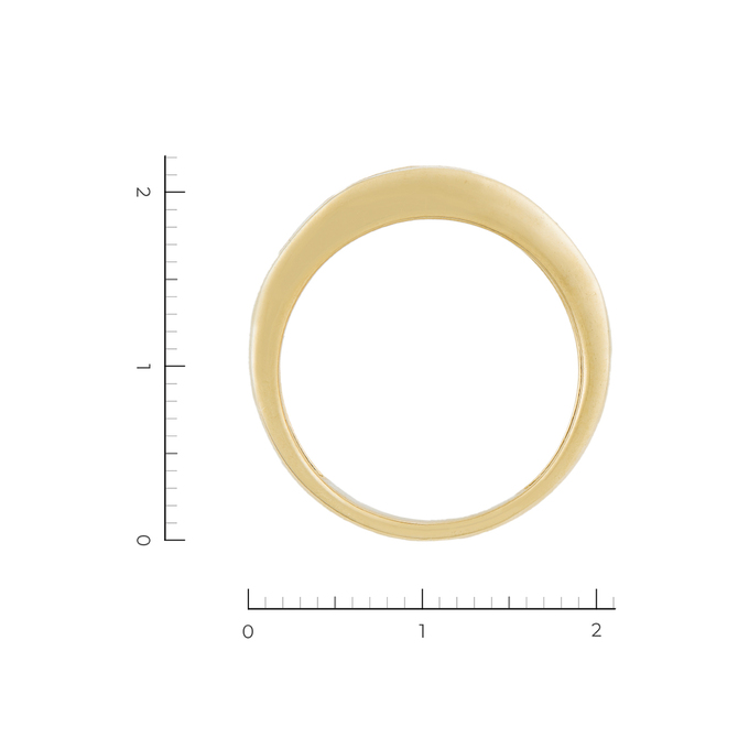 Кольцо из желтого золота 585 пробы c 22 бриллиантами, Л 4304 8803 за 53400