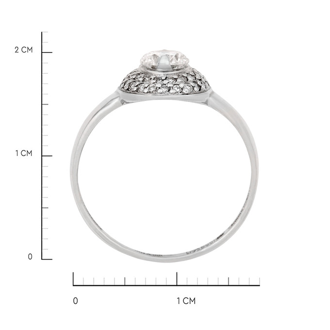 Кольцо из золота 585 пробы c бриллиантами, Л 2507 2104 за 87000