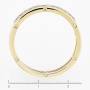 Кольцо из комбинированного золота 585 пробы c 25 бриллиантами Л19101013 фото 4
