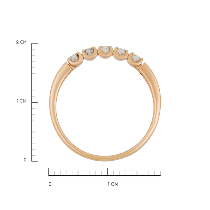 Кольцо из золота 585 пробы c бриллиантами, Л 7502 6305 за 23120