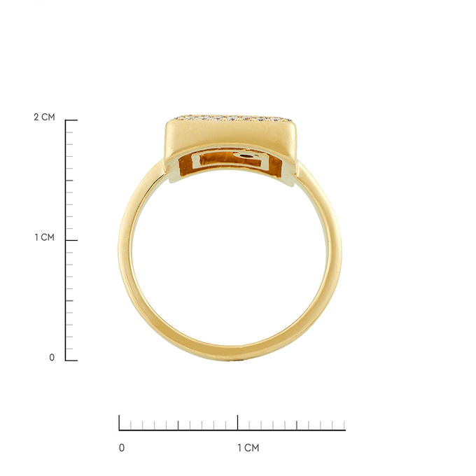 Кольцо из золота 585 пробы c бриллиантами, Л 3700 2828 за 80500