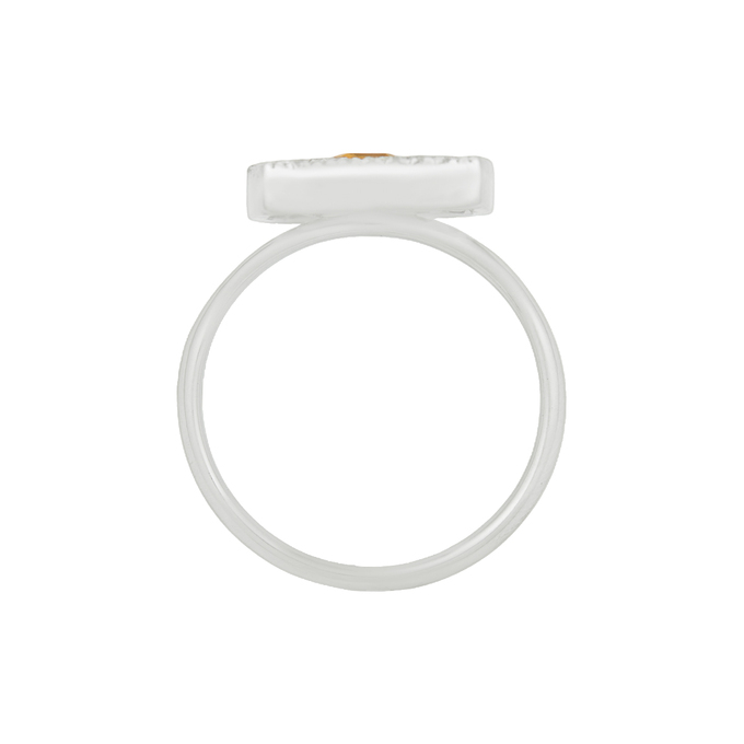 Кольцо из золота 750 пробы c цитрином и бриллиантами, Л 2811 8863 за 105000