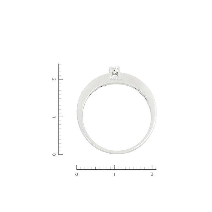 Кольцо из золота 585 пробы c 11 бриллиантами, Л 2810 5166 за 43120