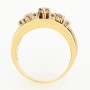 Кольцо из комбинированного золота 585 пробы c 45 бриллиантами Л29100024 фото 3
