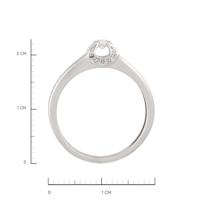 Кольцо из золота 585 пробы c бриллиантами, Л 1812 0442 за 43200