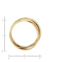 Кольцо из комбинированного золота 585 пробы c 12 бриллиантами Л43059238 фото 4