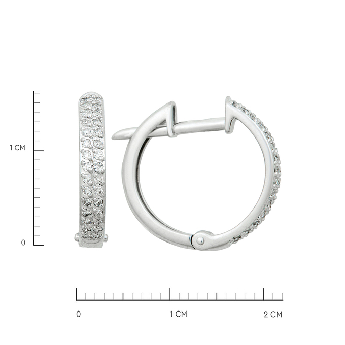 Серьги из золота 585 пробы c бриллиантами, Ц О007 1195 за 35000