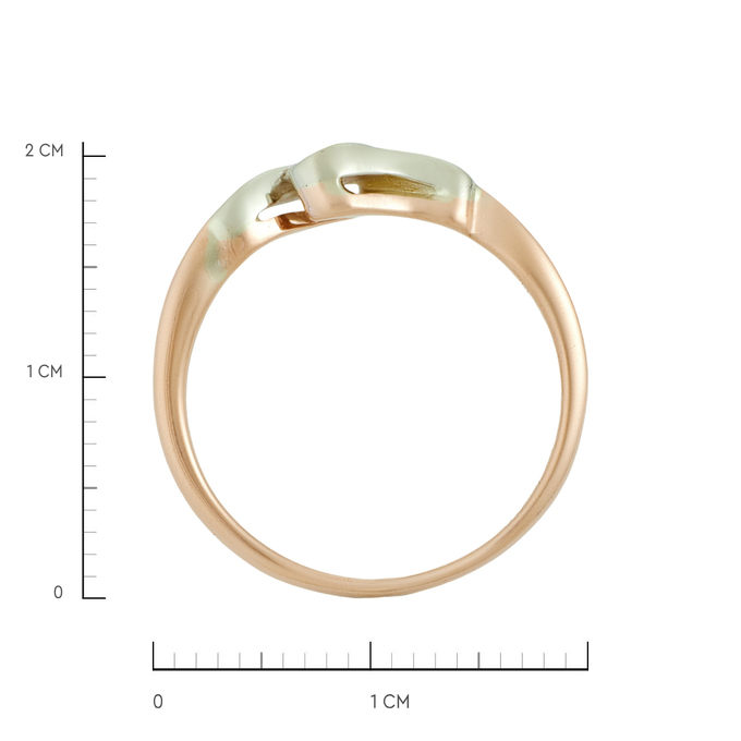 Кольцо из золота 585 пробы c бриллиантом, Л 0514 7502 за 22160