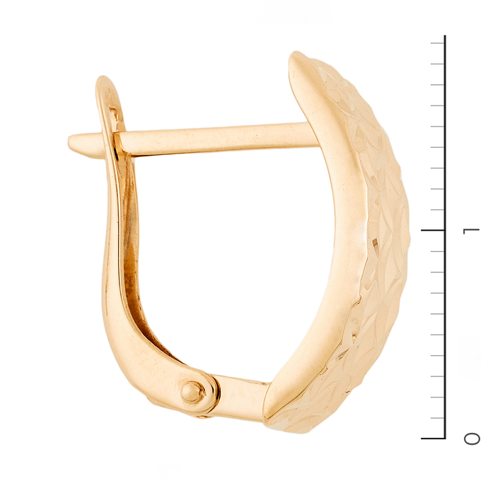 Серьги из красного золота 585 пробы