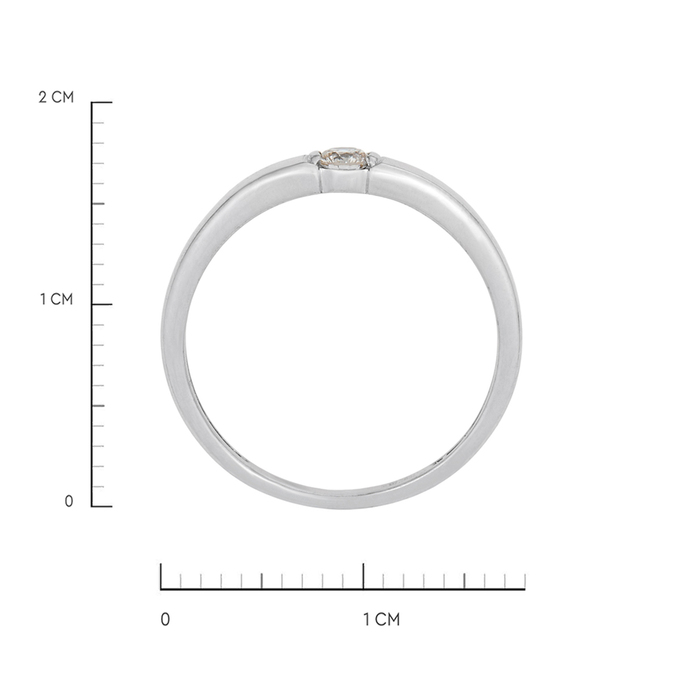Кольцо из золота 585 пробы c бриллиантом, Л 2811 5638 за 23920