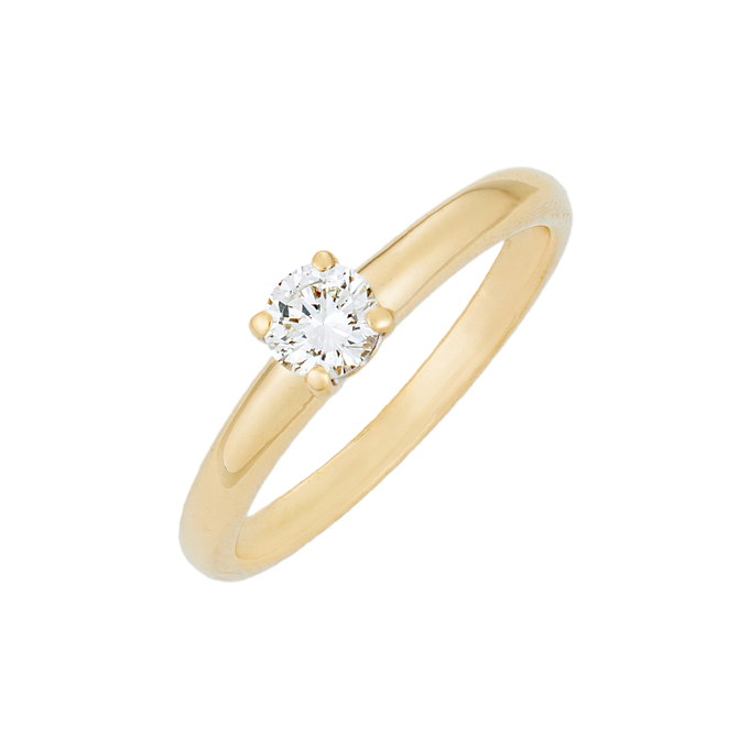 Кольцо из золота 750 пробы c бриллиантом, Л 1206 2662 за 80400