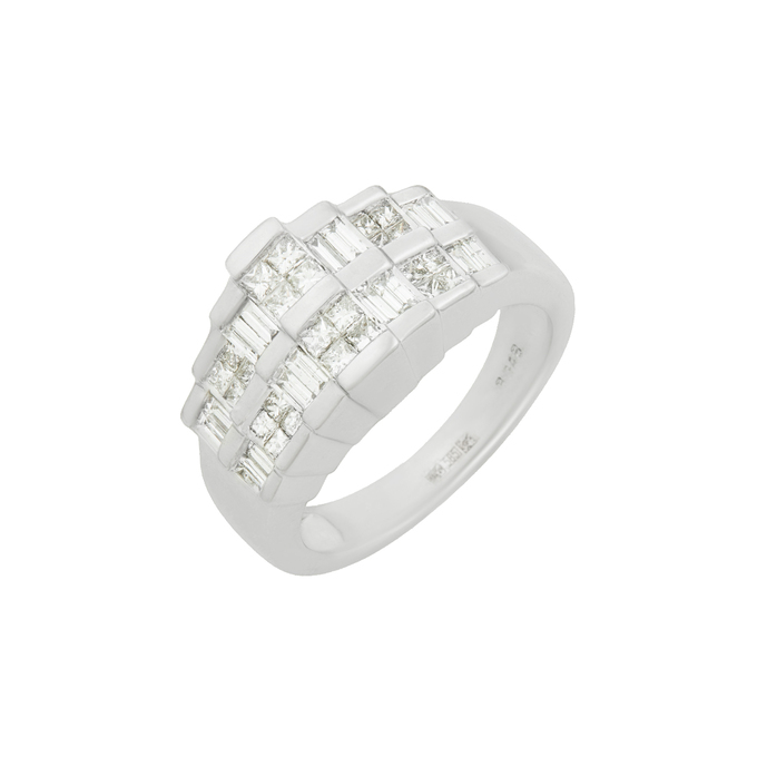 Кольцо из золота 585 пробы c бриллиантами