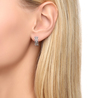 Серьги из золота 585 пробы c фианитами