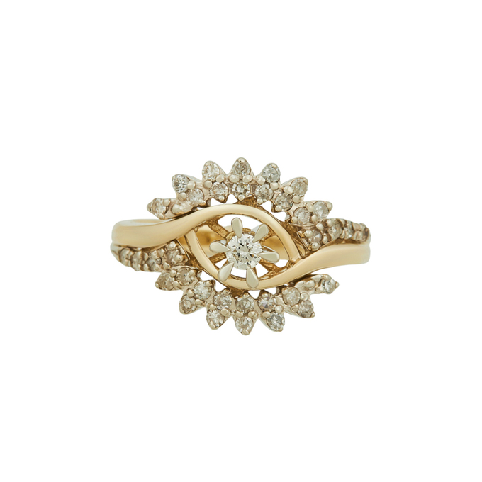 Кольцо из золота 585 пробы c бриллиантами, Л 3309 6640 за 66800