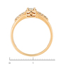 Кольцо из комбинированного золота 585 пробы c 9 бриллиантами Л09101660 фото 4