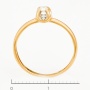 Кольцо из комбинированного золота 585 пробы c 1 бриллиантом Л06139947 фото 3