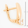 Серьги из красного золота 585 пробы c фианитами