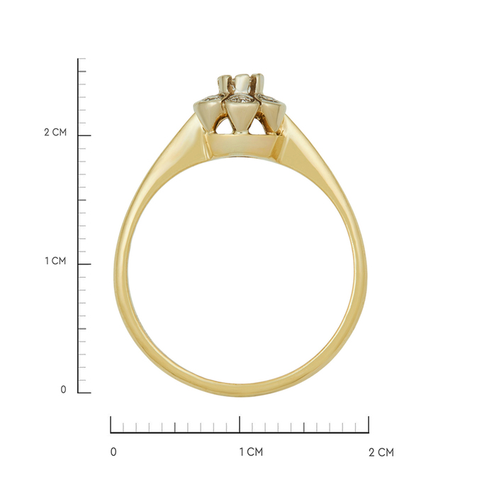 Кольцо из золота 750 пробы c бриллиантами, Л 0406 6768 за 56800