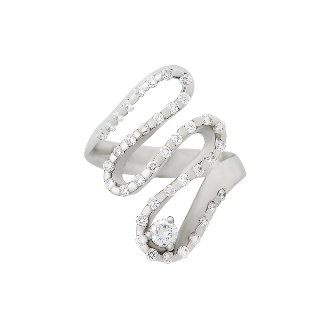 Кольцо из золота 750 пробы c бриллиантами, Л 4505 2995 за 119000