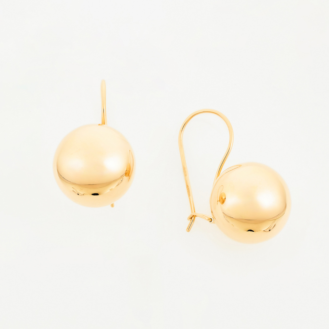 Серьги из красного золота 585 пробы