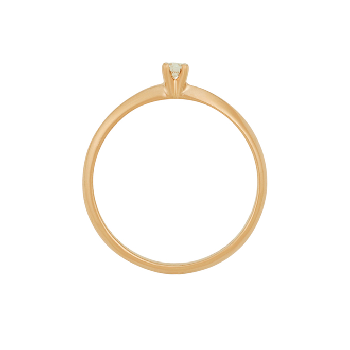 Кольцо из золота 585 пробы c бриллиантом, Л 5406 2020 за 22400