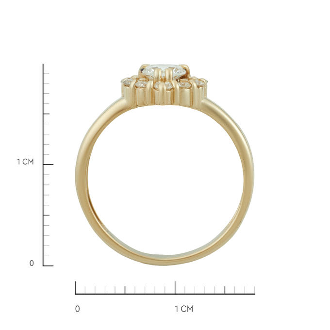 Кольцо из золота 585 пробы c бриллиантами, Л 2812 2222 за 80000