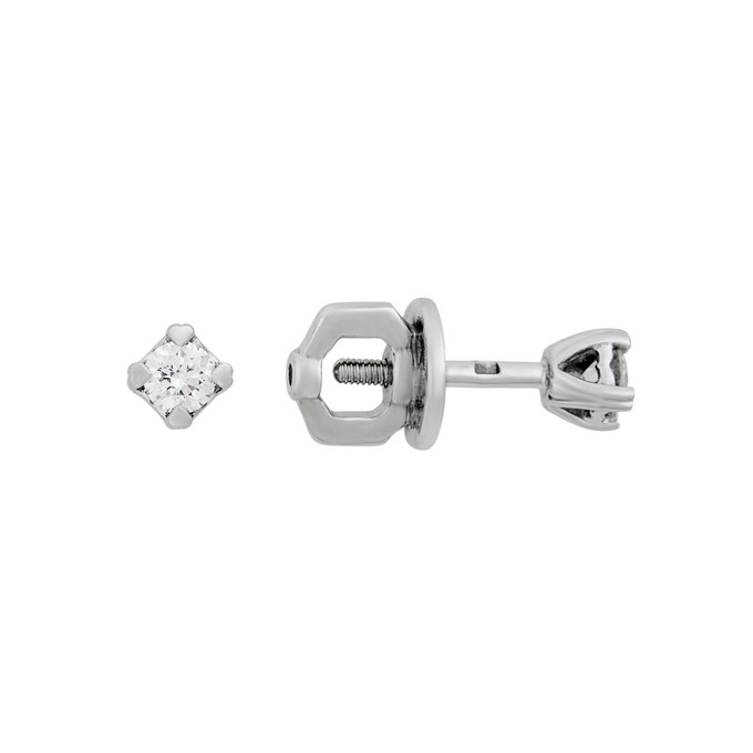 Серьги из золота 585 пробы с бриллиантами, Л 2812 8433 за 44800