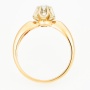 Кольцо из комбинированного золота 585 пробы c 1 бриллиантом Л76005244 фото 2