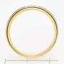 Кольцо обручальное из комбинированного золота 585 пробы c 3 бриллиантами Л04076224 фото 4