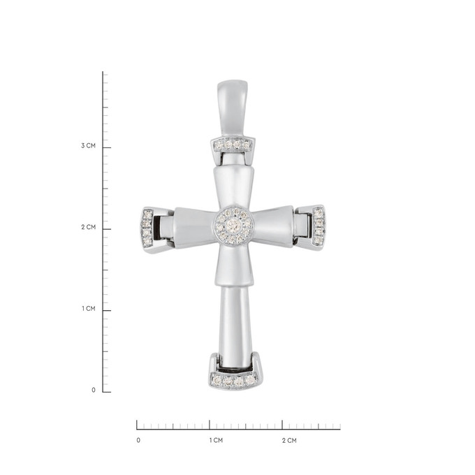 Подвеска из золота 585 пробы c бриллиантами