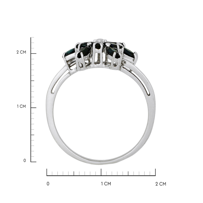 Кольцо из золота 585 пробы c сапфирами, Л 2812 2363 за 34000