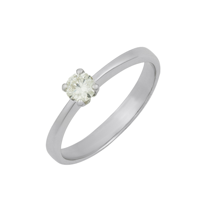 Кольцо из золота 585 пробы c бриллиантом