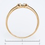 Кольцо из комбинированного золота 585 пробы c 1 бриллиантом Л64013601 фото 4