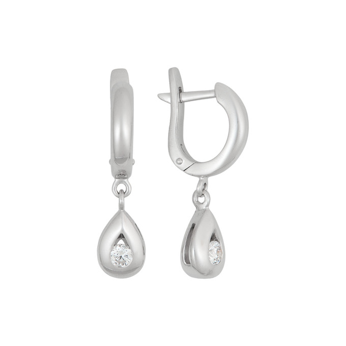 Серьги из золота 585 пробы с бриллиантами, Ц О007 3755 за 77900